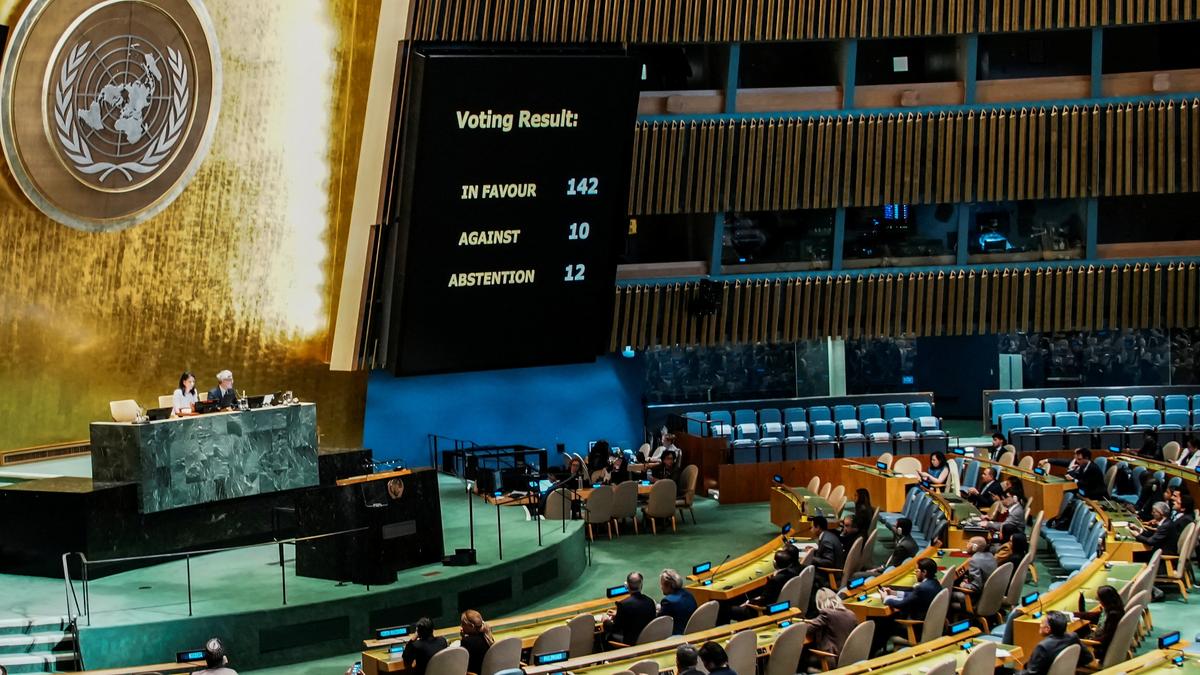 ndia supports two-state solution in Palestine