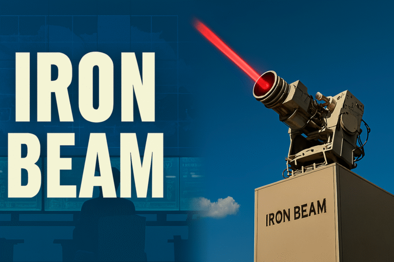 आयरन Beam लेज़र प्रणाली से ड्रोन पर हमला करता इज़राइली सैन्य अड्डा