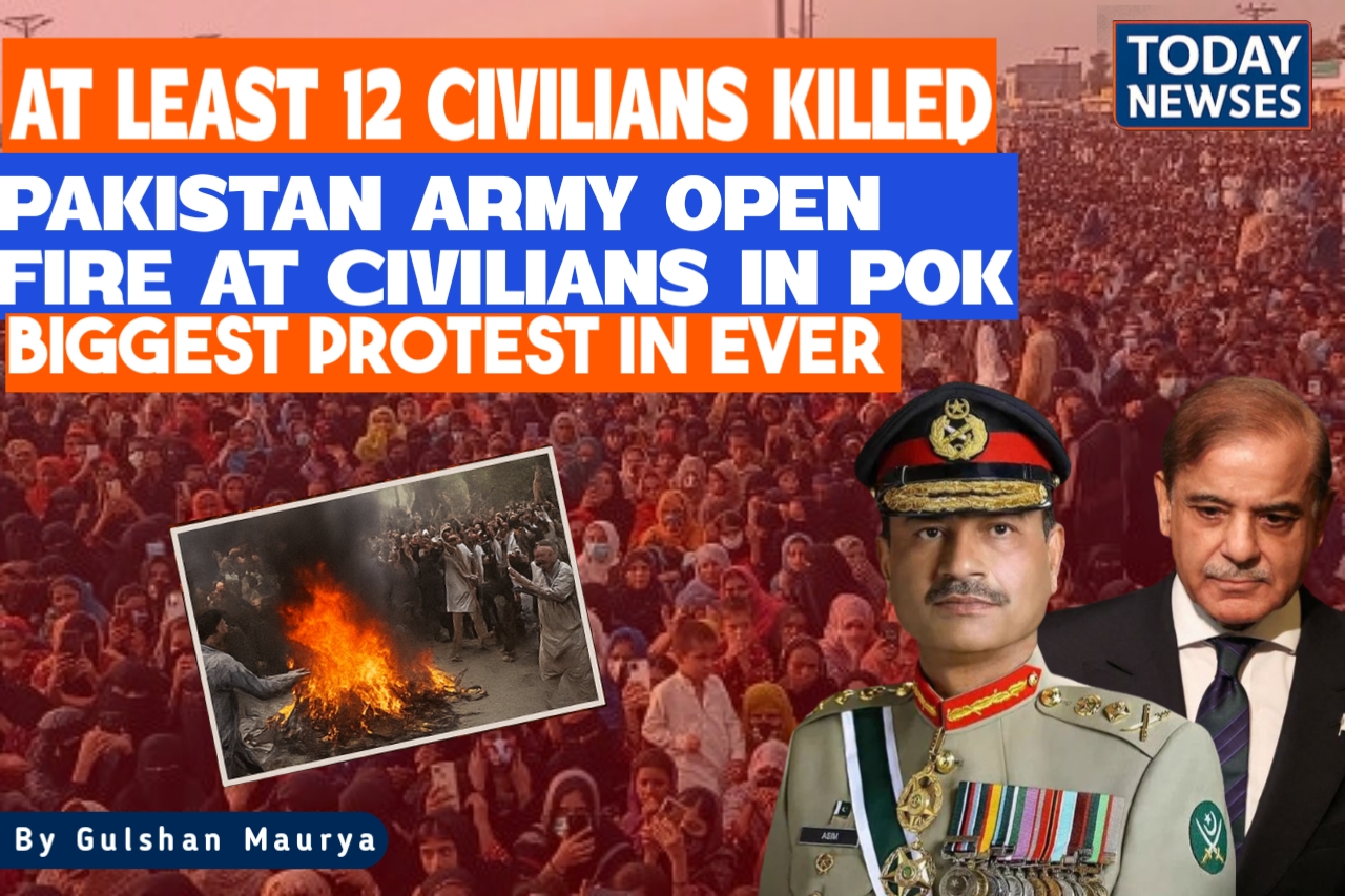 Pakistan Army Open Fire At Civilians in PoK