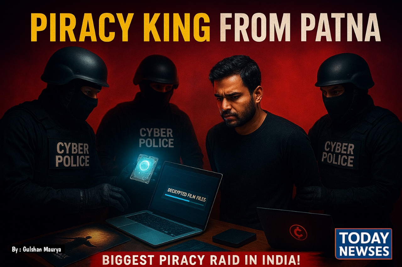 पटना में साइबर पुलिस द्वारा फिल्म पाइरेसी रैकेट का भंडाफोड़