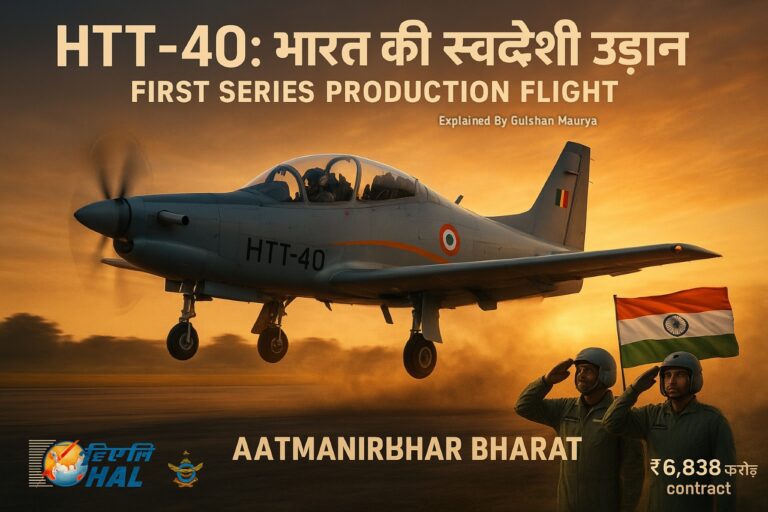 HTT-40 भारत की पहली स्वदेशी उड़ान