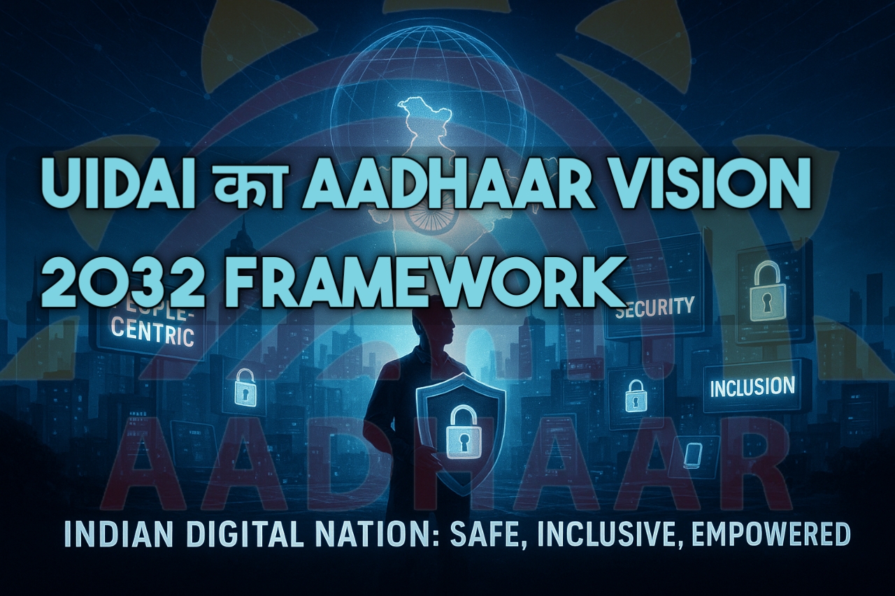 Aadhaar Vision 2032 में UIDAI का AI और Blockchain आधारित फ्रेमवर्क