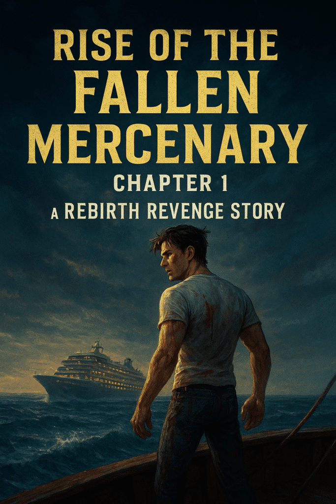 Rebirth Revenge Story (1) – Rise of the Fallen Mercenary, “Rise of the Fallen Mercenary cover showing Leo Lang standing on stormy deck.”