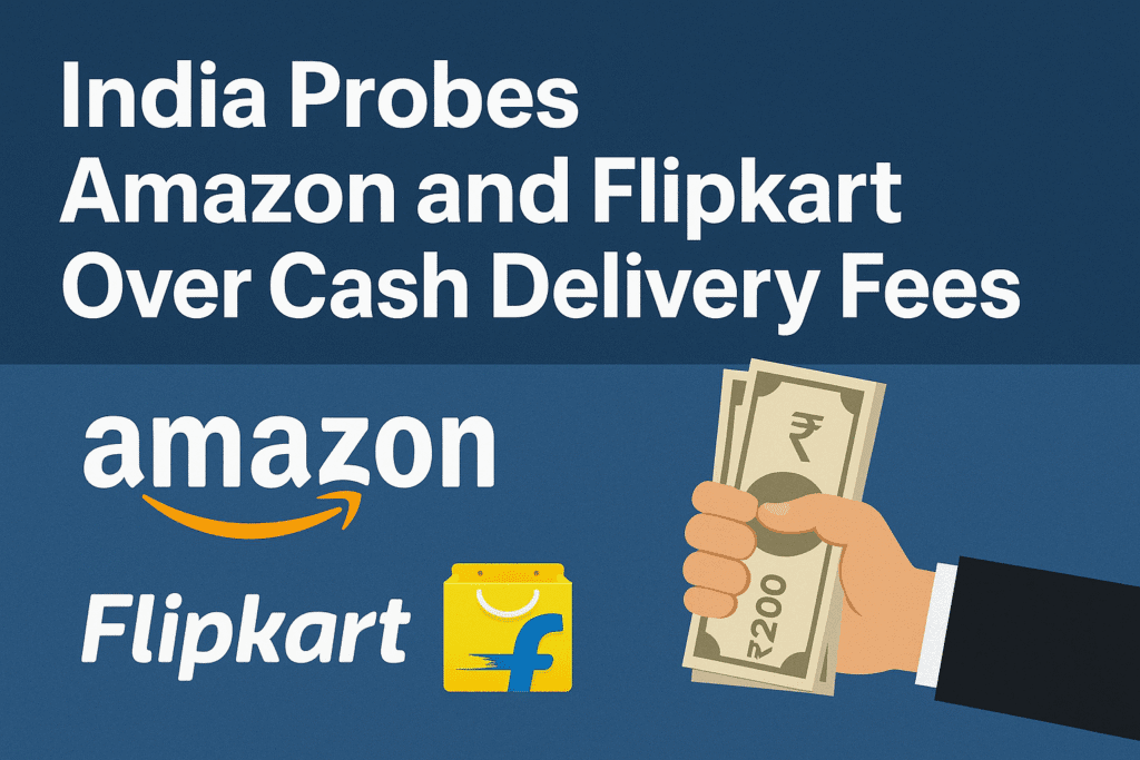 Amazon Flipkart Cash Delivery Fees India 