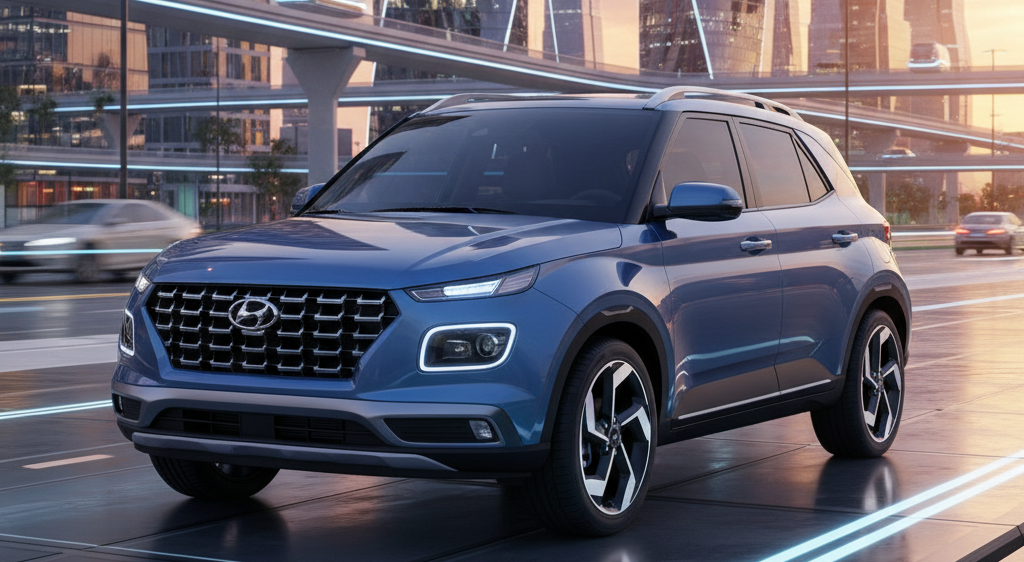 Hyundai Venue 2026 new model exterior view 