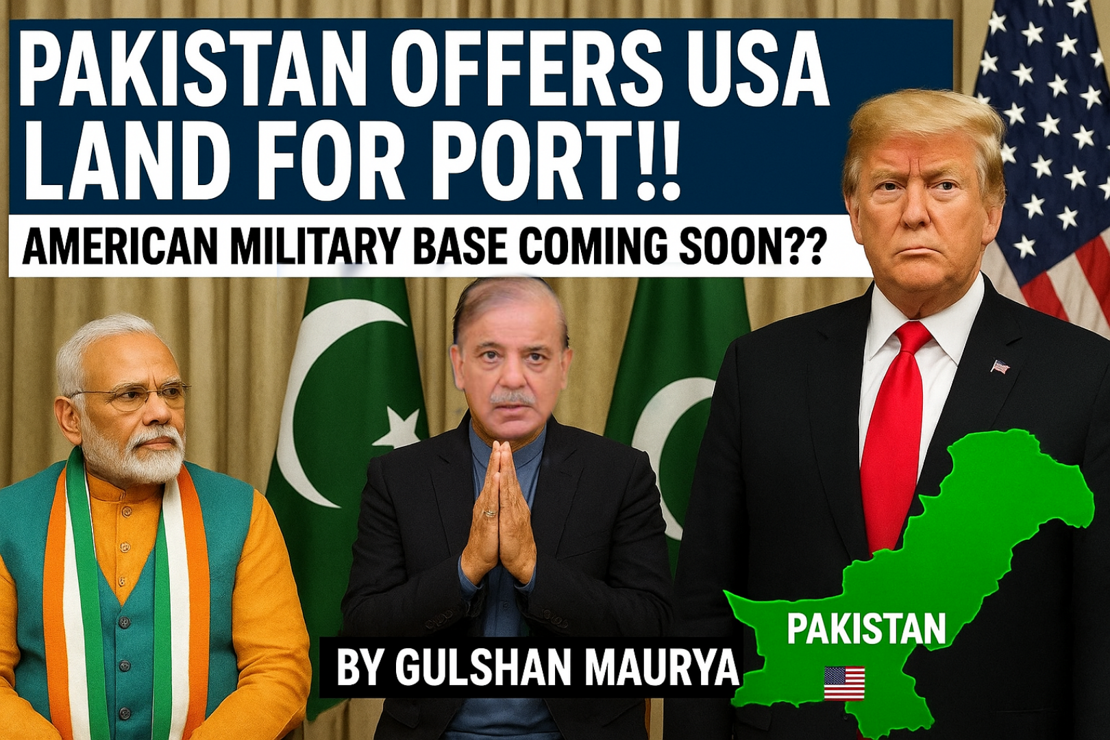 Pakistan Offers USA Land for Port!!