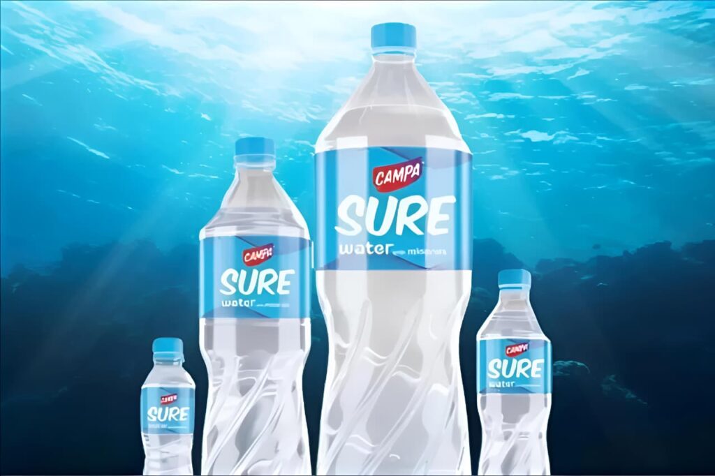 “Reliance launches Campa Sure packaged water brand in India”