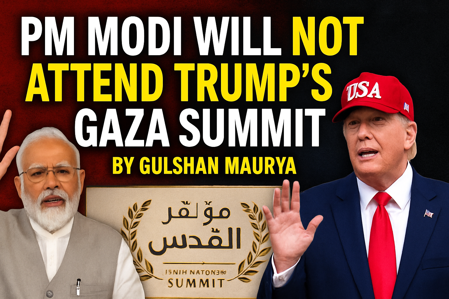 PM Modi Will NOT Attend Trump's Gaza Summit!