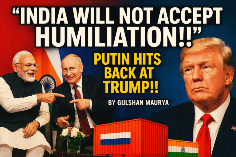 भारत का अपमान बर्दाश्त नहीं करेगा रूस: राष्ट्रपति पुतिन का बड़ा बयान
