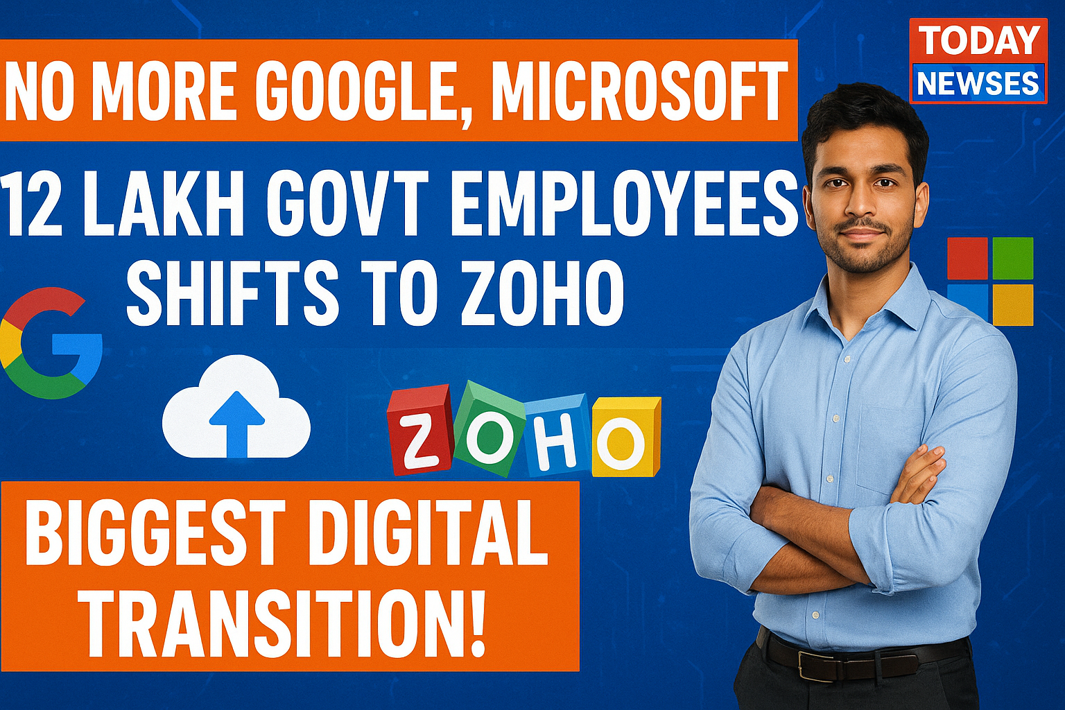 No More Google, Microsoft12 Lakh Govt Employees Shifts To Zoho