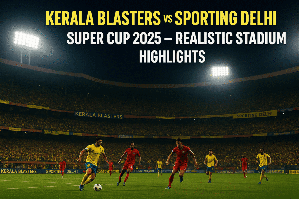 Kerala Blasters vs Sporting Delhi: Super Cup 2025